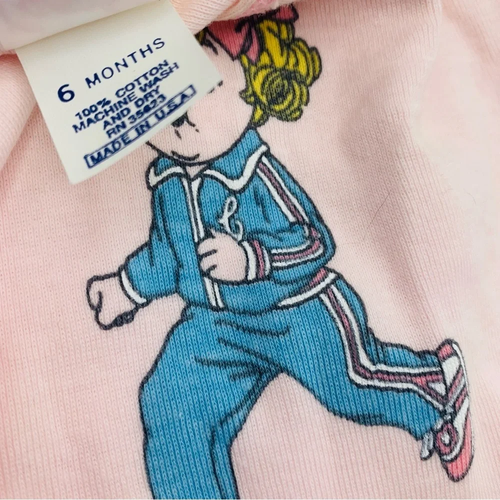 Vintage 80s Carters Campbell Kids Baby 7 Piece Lot 3 6 12 Months Onesies Shirts